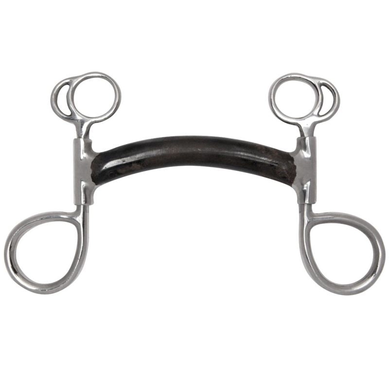 Black Steel Mullen Mouth Swivel Bumper Bit 5 Brn