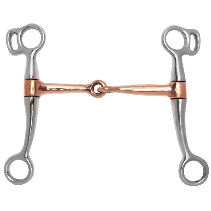 Chrome Plated Tom Thumb Copper Mouth Snaffle Bit 5