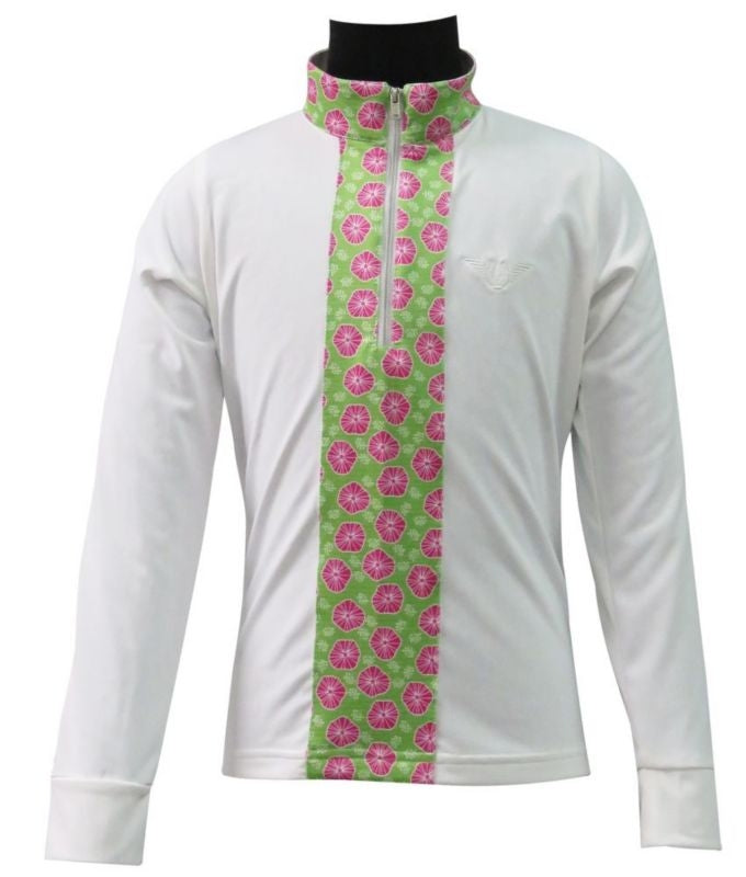Tuffrider Kid Athena Equicool Riding Shirt L Brn