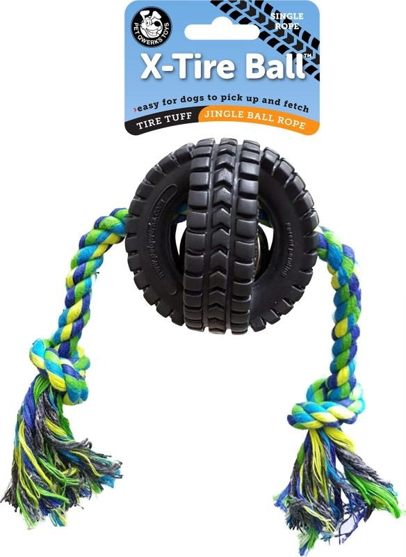 Jingle X-Tire With Single Rope Small Black