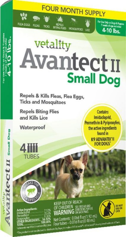 Vetality Avantect Ii For Dogs SM 4-10lb