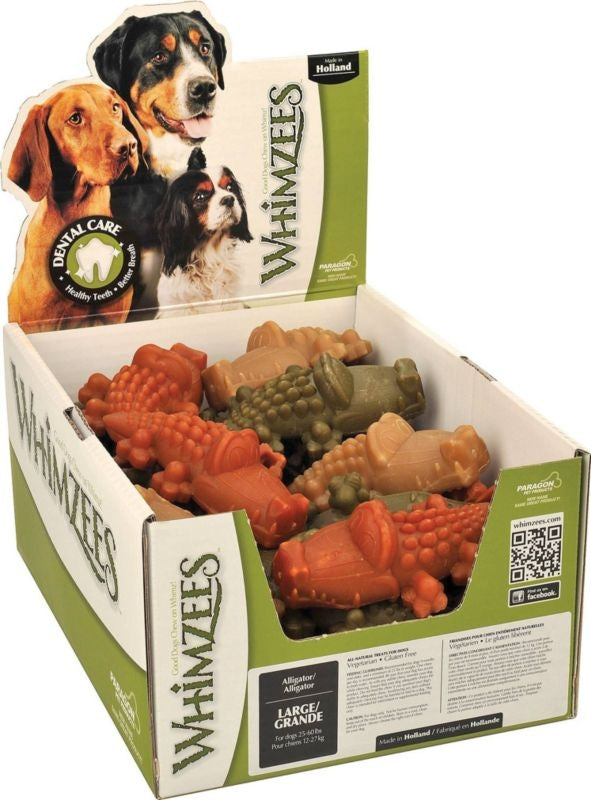 Whimzees Natural Alligator Lrg/30Pc