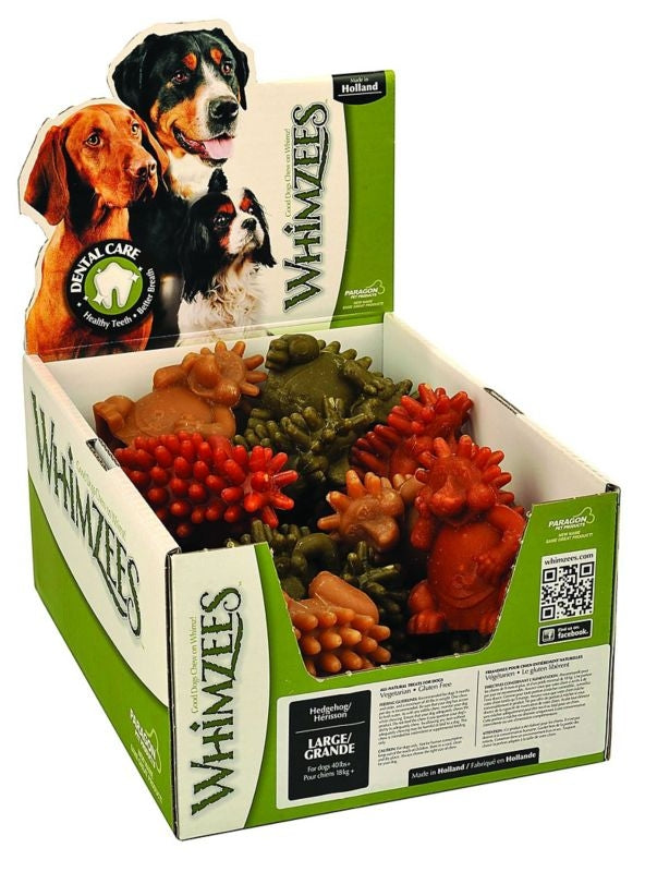 Whimzees Natural Hedgehog 16Pc/XLg