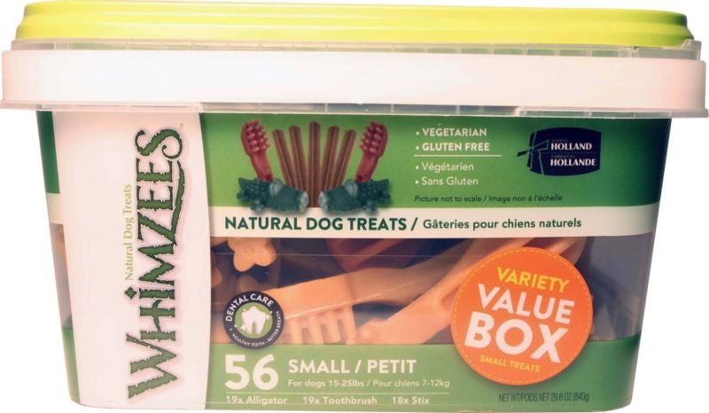 Whimzees Nat Variety Value Pk 29.6oz/Sm Or/hgr/h