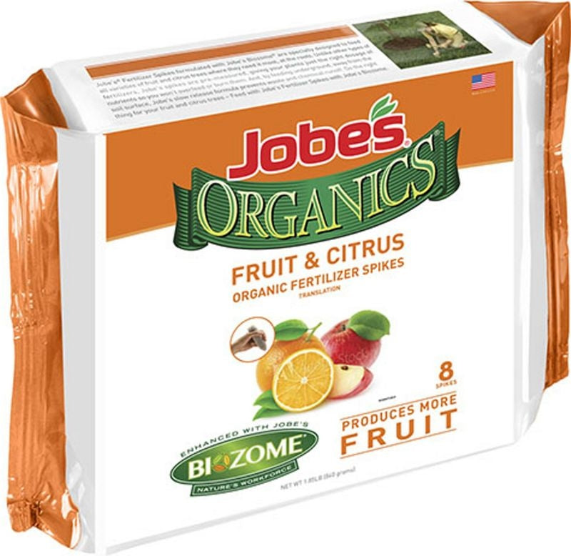 Jobes Organics Fruit and Nut Tree Spikes 8 Count
