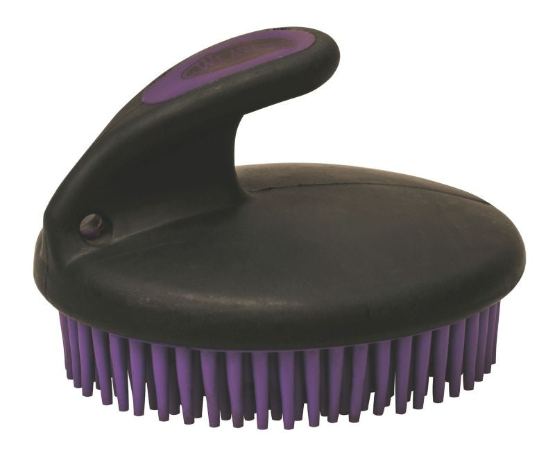 Palm-held Fine Curry with Sm Rubber Bristles