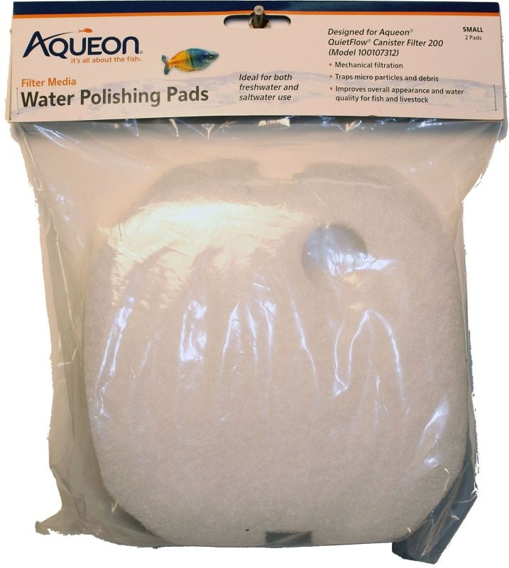 Quietflow Water Polishing Pad Small 2Pk White