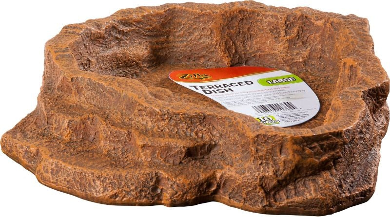 Terraced Dish Decor Small Orange
