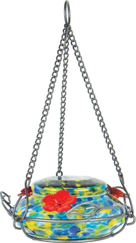 Illuminated Top-Fill Hummingbird Feeder Blue
