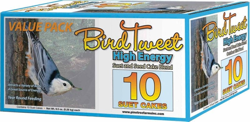 Bird Tweet Hi-Energy Suet 9.5oz/10Pk
