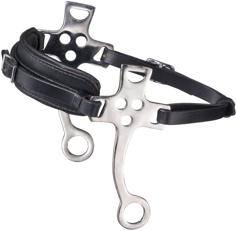 Tough1 Padded Leather Nose Hackamore