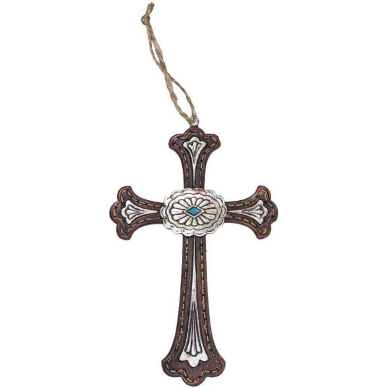 Orn Cross Concho Brn