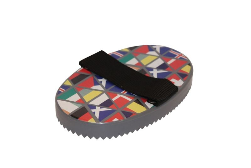 Roma Pattern Curry Comb National Flags