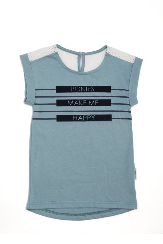 Horseware Girls Novelty Tee 3-4 Moroccan Blue