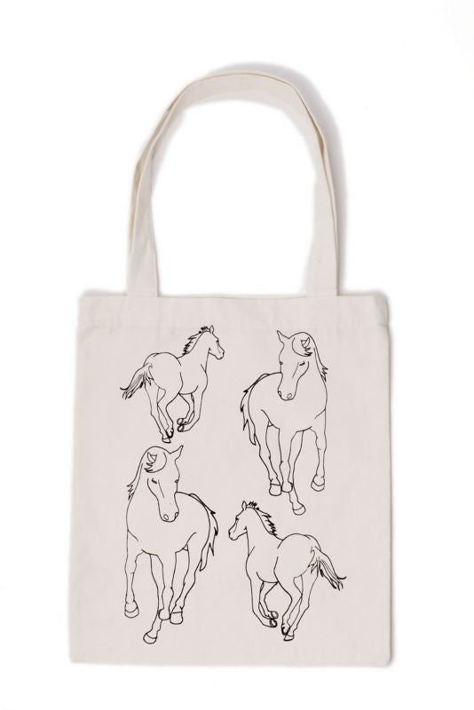 Horseware Recycled Cotton Tote Bag Vintage White
