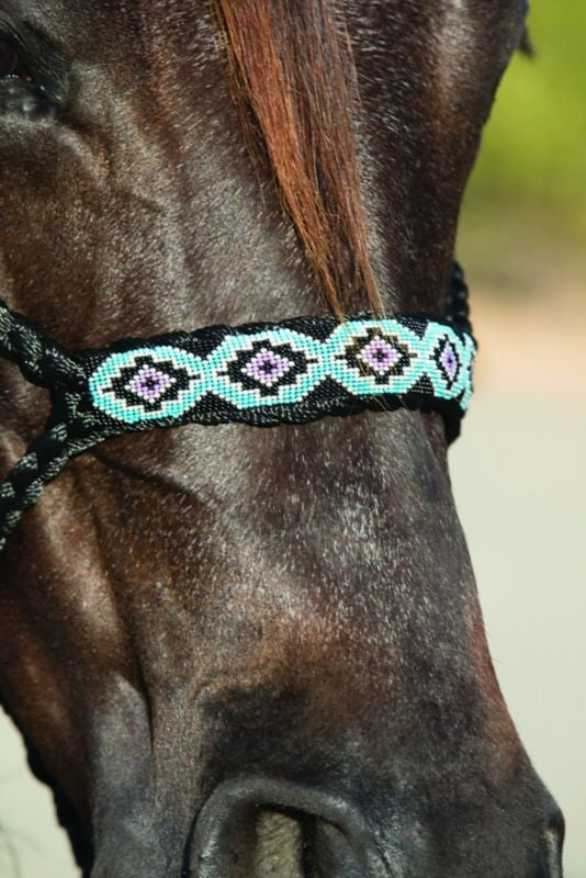 Pro Cho Cowboy Braided Halter 10 Lead Black