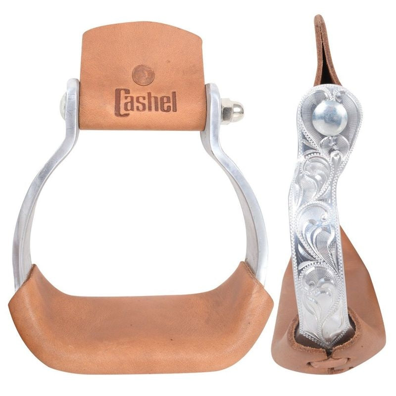 Cashel Engraved Youth Stirrup 2 Brn