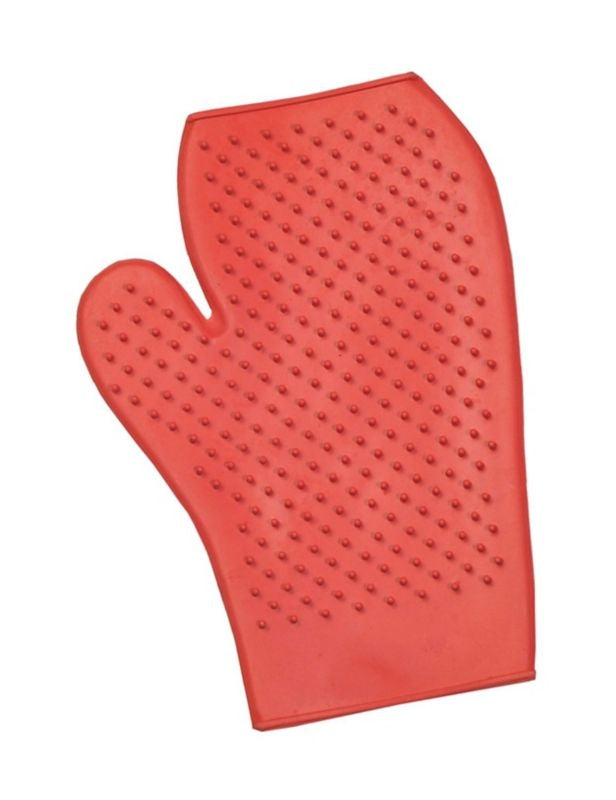 Kids Rubber Grooming Mitt Small Green