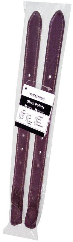 Quick-Change Leather Girth Points