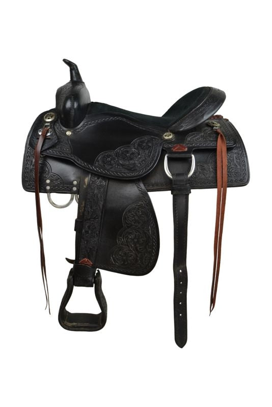 King Series Jacksonville Trail Saddle Used 16 Blk