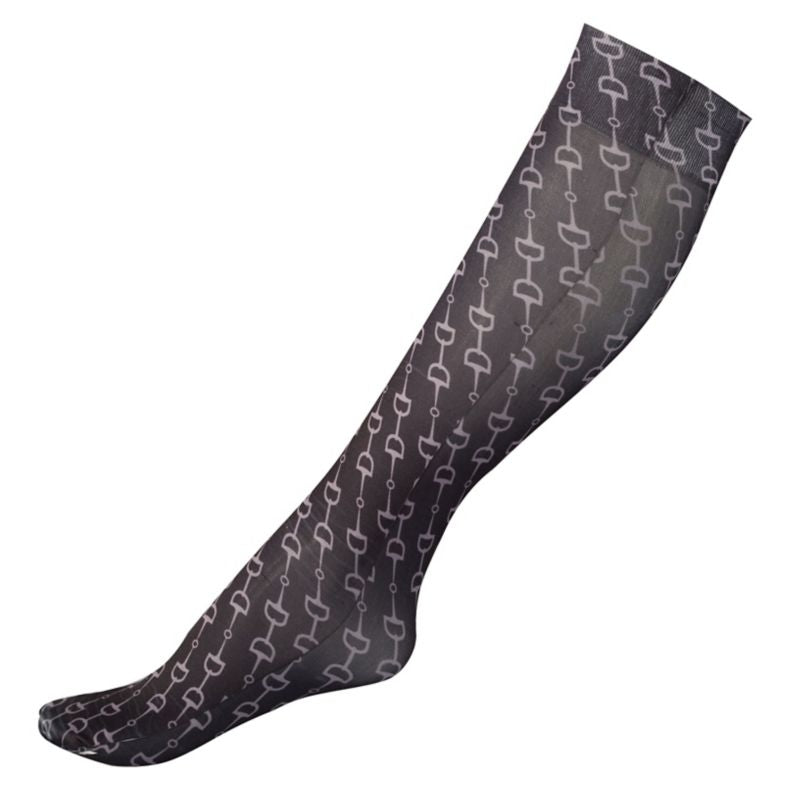HorZe Kids Amira Thin Printed Socks Black/Gray