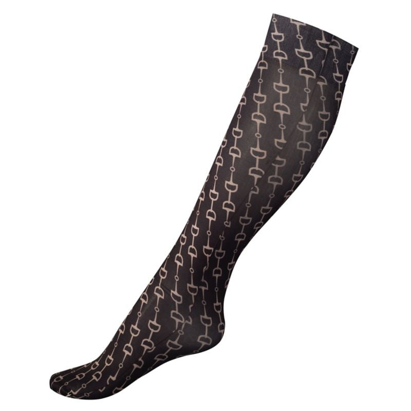 HorZe Kids Amira Thin Printed Socks Black/Gray