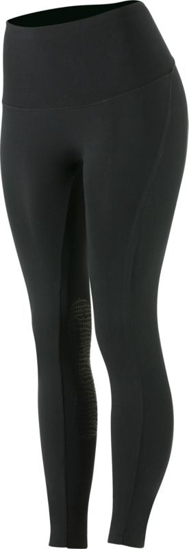 Horze Ladies Bianca Light Knee Patch Tights 26 Bk