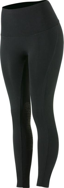 Horze Ladies Bianca Light Knee Patch Tights 26 Bk