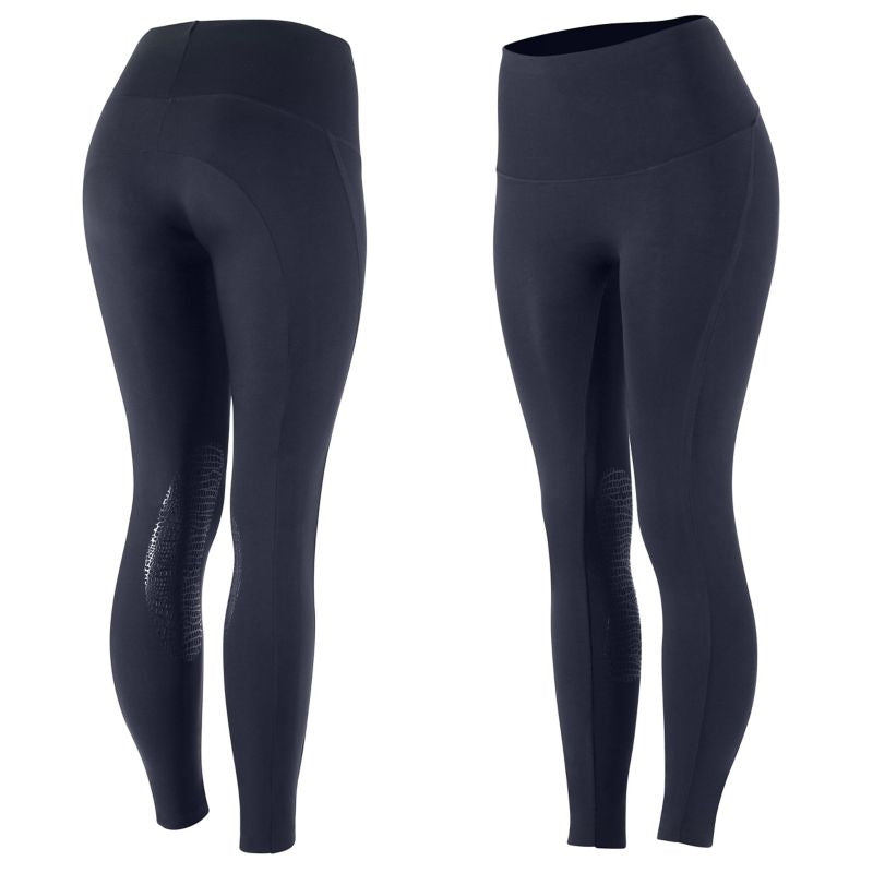 Horze Ladies Bianca Light Knee Patch Tights 26 Bk
