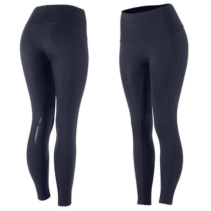 Horze Ladies Bianca Light Knee Patch Tights 26 Bk