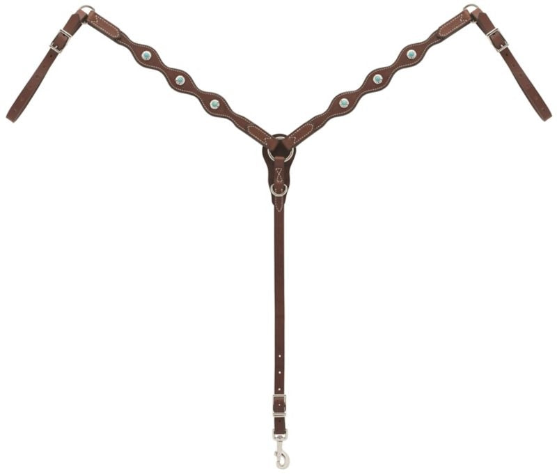 Weaver Snap Tack Breast Collar Horse Brn