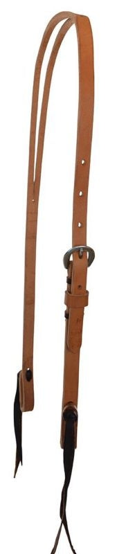 Braided Button Quick Change Headstall Horse Brn