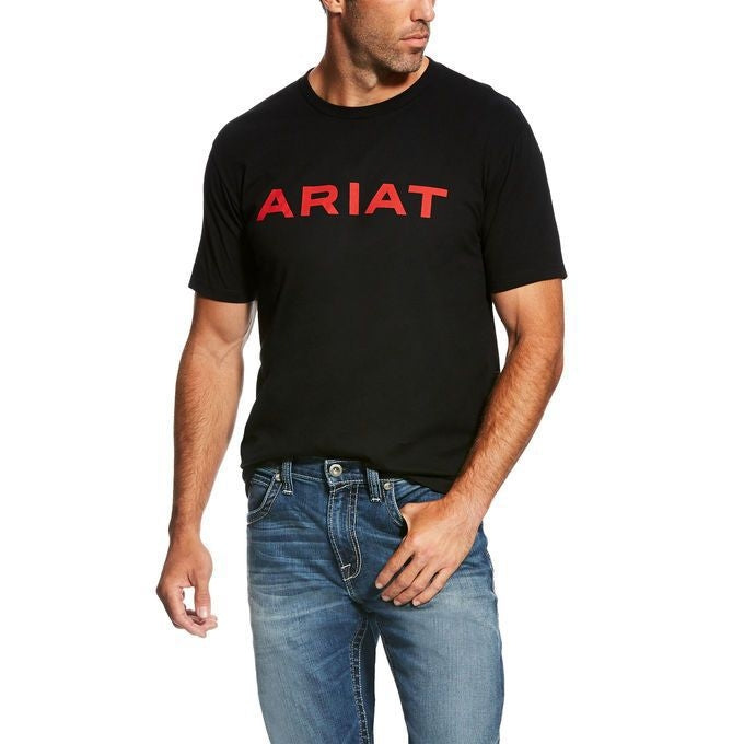 Ariat Menfts Branded Tee - Black Large Black
