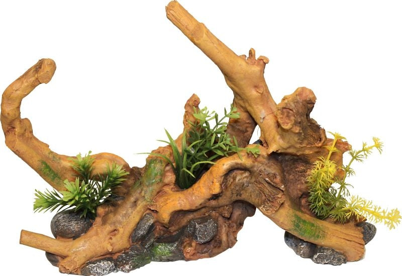 Driftwood Centerpiece With Plants Large Natural