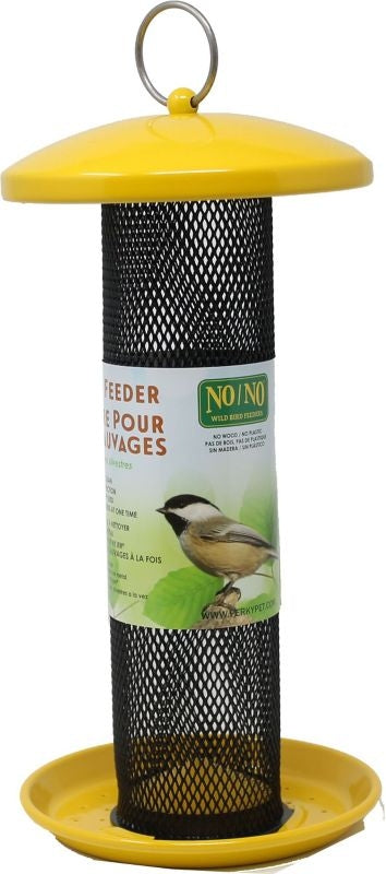 No/No Finch Shorty Bird Feeder Yellow