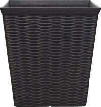 Jamaica Wicker Planter Square 15IN Brown
