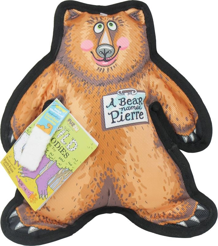 Pierre The Bear Dog Toy Wild Woodies LG Brown