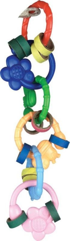 Happy Beaks Flowerringz Bird Toy 10X3X3inch
