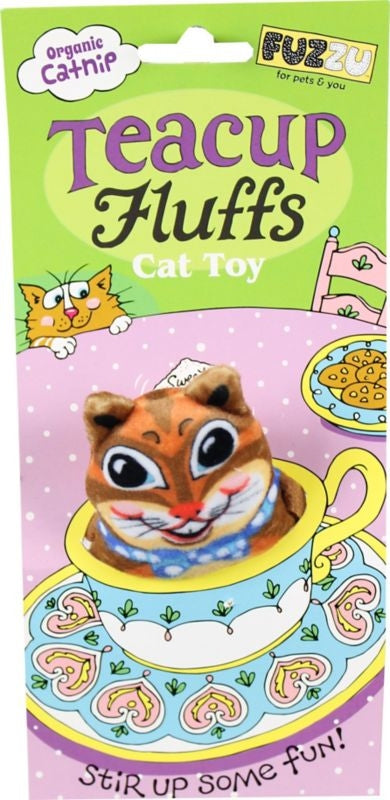 Chipmunk Tea Cup Fluffs Series Catnip Toy Md Tan