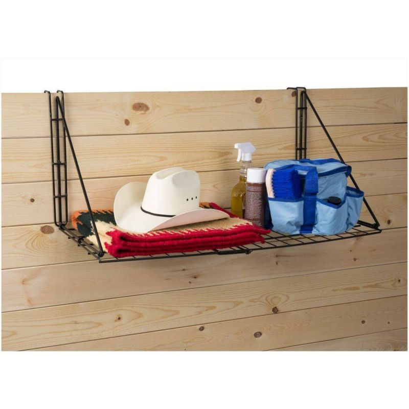 Hanging Shelf Folding 18Inx36In Black