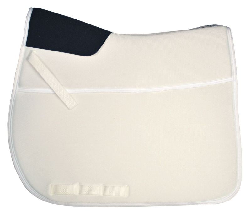 HoneyKool Half-Pad Combo Dressage Pad White