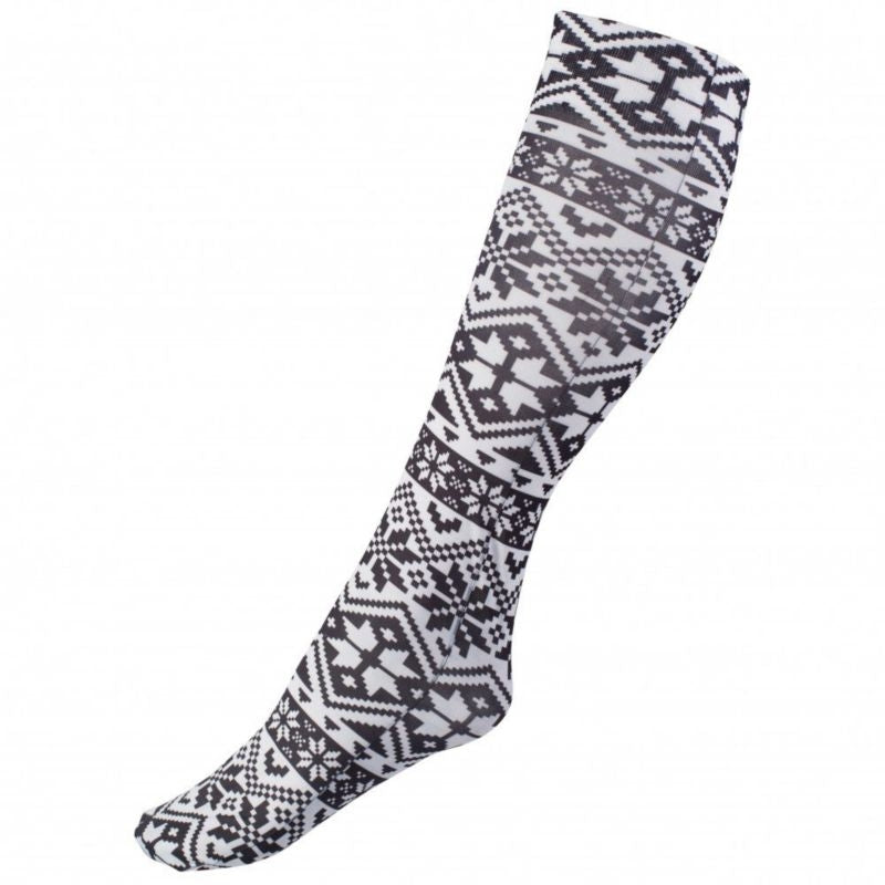 HorZe Kids Amira Thin Printed Socks Black/Gray