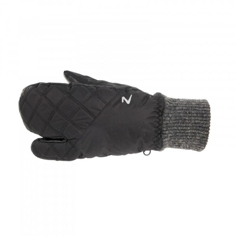 HorZe Padded 3-Finger Winter Mittens 6 Black