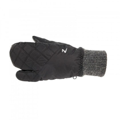 HorZe Padded 3-Finger Winter Mittens 6 Black