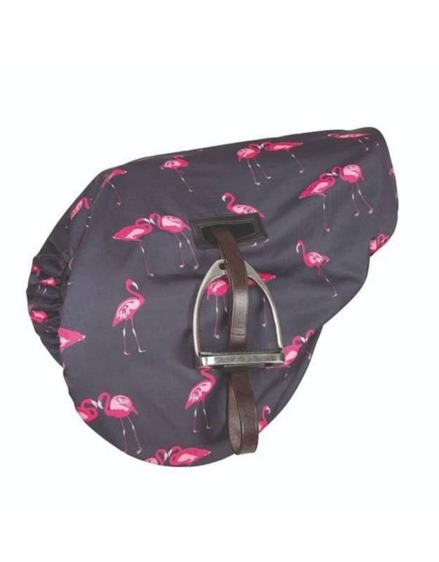 Shires Waterproof Ride On Saddle Cover Flamprt
