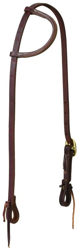 Weaver Sliding Ear Brass Buckle Headstall 5/8in