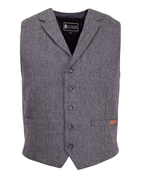 Outback Trading Mens Jessie Vest LG Charcoal