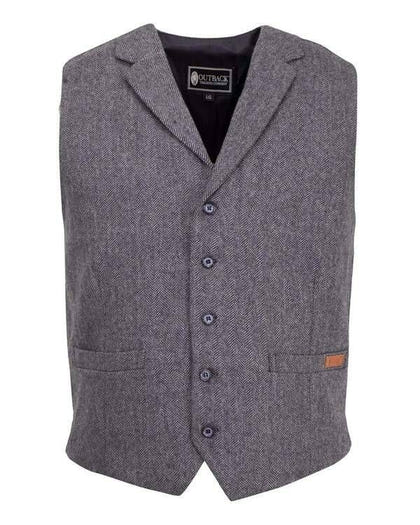 Outback Trading Mens Jessie Vest LG Charcoal