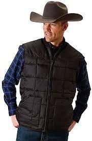 Roper Mens Rangegear Down Vest LG Black