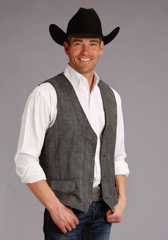Stetson Mens Wool Blend Vest LG Grey